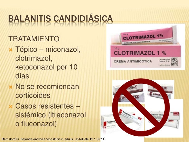 balanitis infecciosa tratamiento
